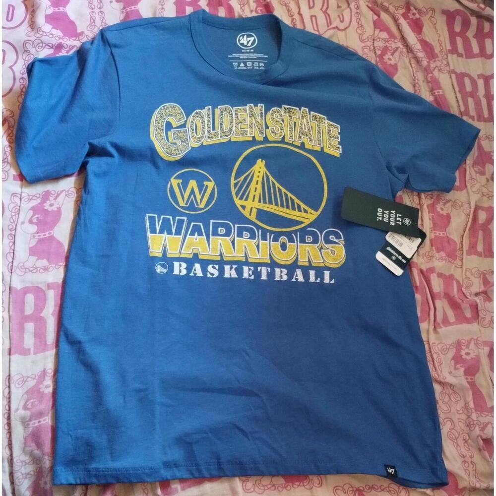 Rare New With Tags Men Blue Court 47 Golden State Warriors Mens M